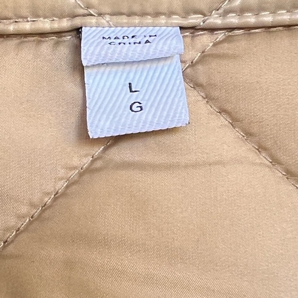 🔥BURBERRY 🔥AUTHENTIC HEATHFIELD FRINTON KNIT CUFFSS QUILTED TAN COLOR JACKET - Picture 11 of 16